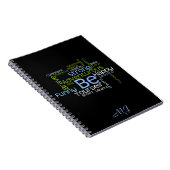 BE Inspirerend Word Cloud Notitieboek (Rechterzijde)