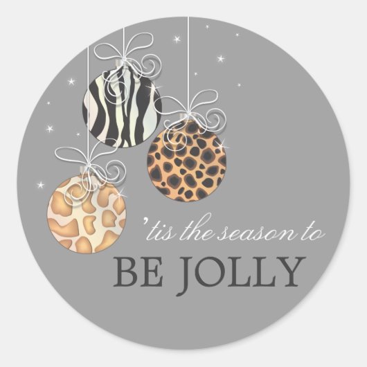 Be Jolly Christmas Ornament Vakantie Sticker (Voorkant)