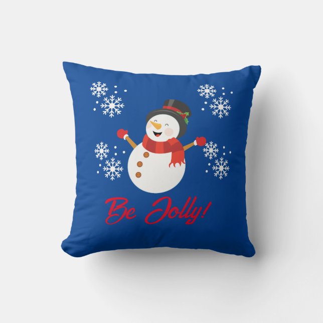 BE JOLLY SNOWMAN KUSSEN (Voorkant)