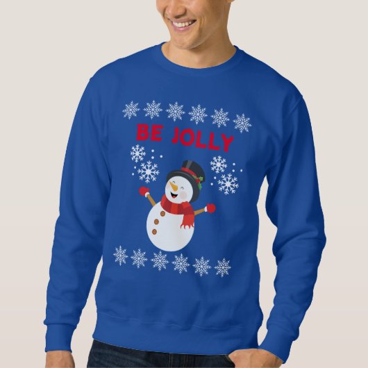 BE JOLLY SNOWMAN SWEATSHIRT (Voorkant)