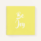 Be Joy Lichtgeel Notitieboek (Voorkant)