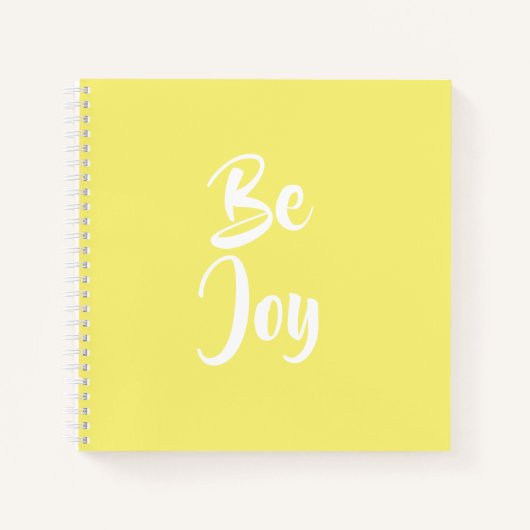 Be Joy Lichtgeel Notitieboek (Voorkant)