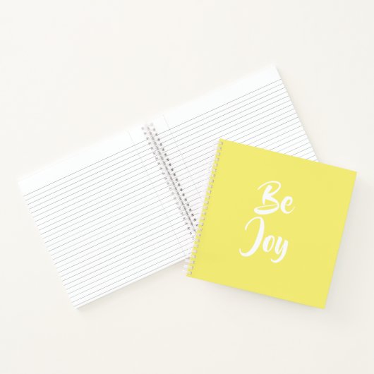 Be Joy Lichtgeel Notitieboek (Binnen)