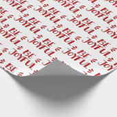 BE JOYFUL Text in Polka Dots Cadeaupapier (Hoek)