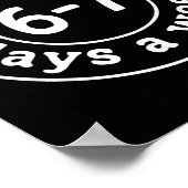 Be Kind 6-7 Days A Week  Poster (Hoek)