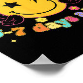 Be Kind 6-7 Days A Week Smile Face Retro Groovy Poster (Hoek)