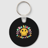 Be Kind 6-7 Days A Week Smile Face Retro Groovy  Sleutelhanger (Voorkant)