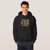 Be Kind Always Daisy Flowers Retro Groovy Spread K Hoodie (Voorkant volledig)