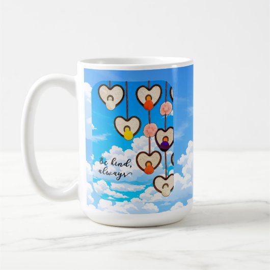 Be Kind Always Heart Mug Koffiemok (Links)