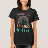 Be Kind American Sign Language T-shirt (Voorkant)