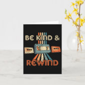 Be Kind &amp; Rewind  90s Nostalgische 80s Thr Kaart (Gele Bloem)