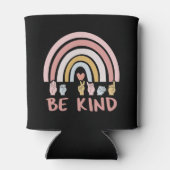 Be Kind ASL III - Amerikaanse Gebarentaal Blikjeskoeler (Achterkant)