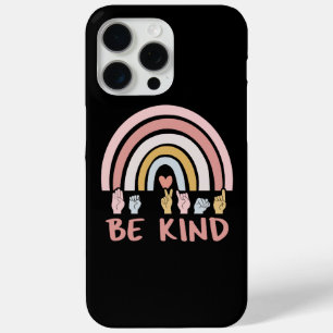 Be Kind ASL III - Amerikaanse Gebarentaal iPhone 15 Pro Max Hoesje