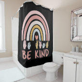 Be Kind ASL III - Amerikaanse Gebarentaal Douchegordijn (In situ)