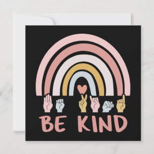 Be Kind ASL III - Amerikaanse Gebarentaal Kaart