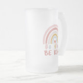 Be Kind ASL III - Amerikaanse Gebarentaal Matglas Bierpul (Voorkant rechts)