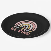 Be Kind ASL III - Amerikaanse Gebarentaal Papieren Bordje (Gekanteld)