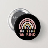 Be Kind ASL III - Amerikaanse Gebarentaal Ronde Button 5,7 Cm (Voorkant /achterkant)