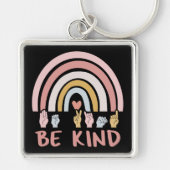 Be Kind ASL III - Amerikaanse Gebarentaal Sleutelhanger (Voorkant)