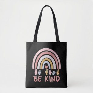 Be Kind ASL III - Amerikaanse Gebarentaal Tote Bag