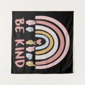 Be Kind ASL III - Amerikaanse Gebarentaal Wandkleed (Voorkant (horizontaal))