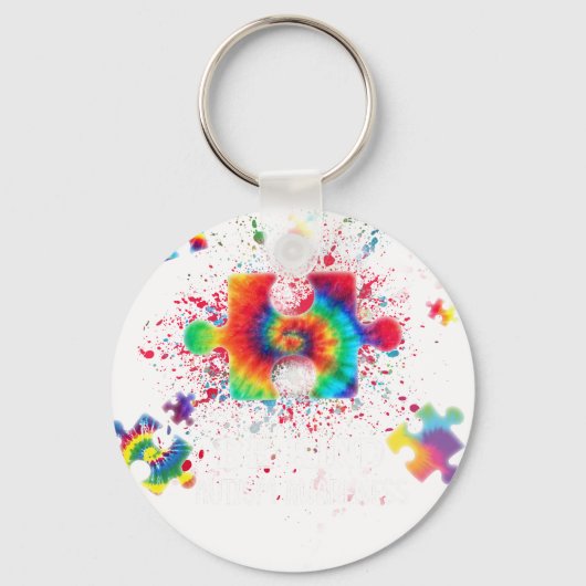 be kind autism awarenes sleutelhanger (Voorkant)