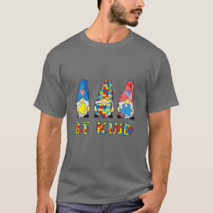 Be Kind Autism Awareness Gnomes Kids Gift T-shirt