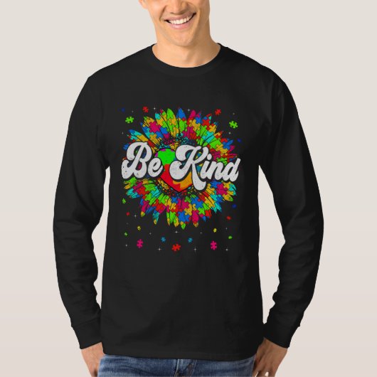 Be Kind Autism Awareness Month Cute Gnomes Men Wom T-shirt (Voorkant)