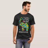 Be Kind Autism Awareness Month Puzzle Piece Ribbon T-shirt (Voorkant volledig)