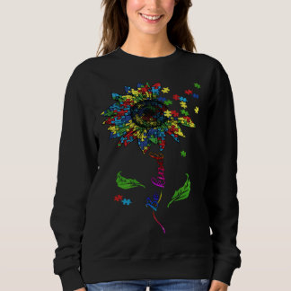 Be Kind Autism Awareness Sunflower Mom Women Kids Trui