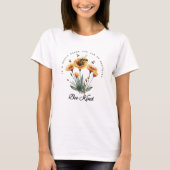 Be Kind Bee Floral Positive Quote T-shirt (Voorkant)