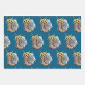 Be Kind Bees Western Cowgirl Boots Gift Wrap Paper (Voorkant 2)