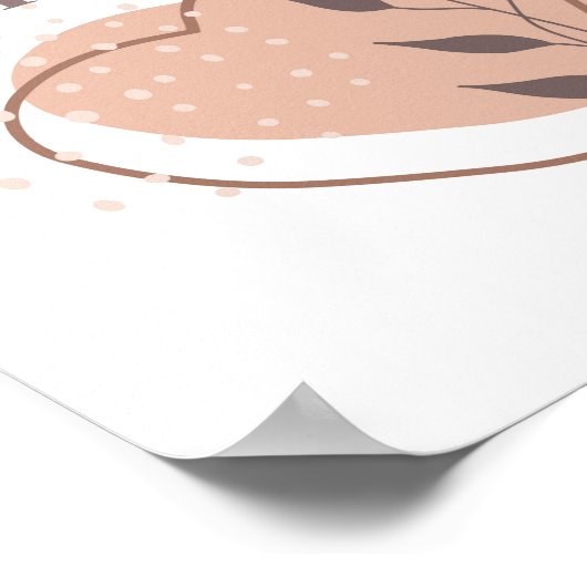 Be Kind Boho Abstracte Vormen Muur Kunst Quote Poster (Hoek)