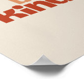 Be Kind – Boho Typography Art Poster (Hoek)