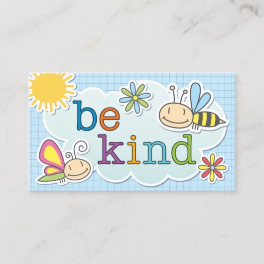 Be Kind Cards - Encourage Acts of Kindness Today Contactkaartje (Voorkant)