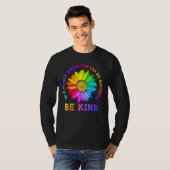 Be Kind Daisy Flower Rainbow LGBT Gay Lesbian Prid T-shirt (Voorkant volledig)