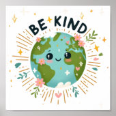 Be Kind Digital Download - Ideaal voor DTF-Prints Poster (Voorkant)