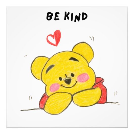 be kind foto afdruk (Voorkant)