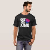 Be Kind Funny Bi Pride Flag Bisexual Premium T-shirt (Voorkant volledig)