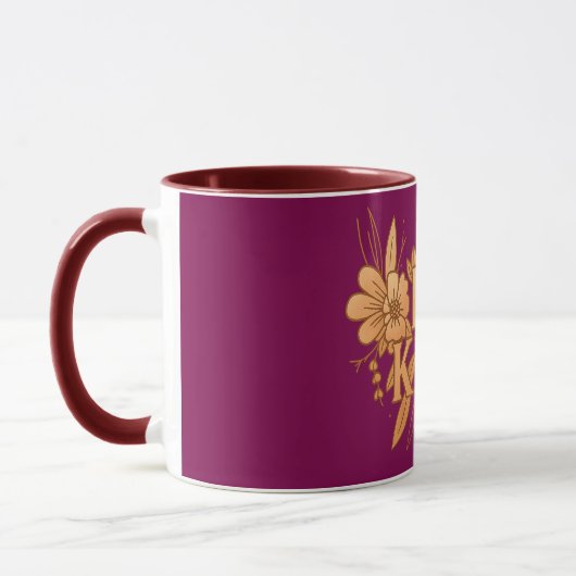 Be Kind | Gold Floral Inspirational Combo Mug Mok (Links)