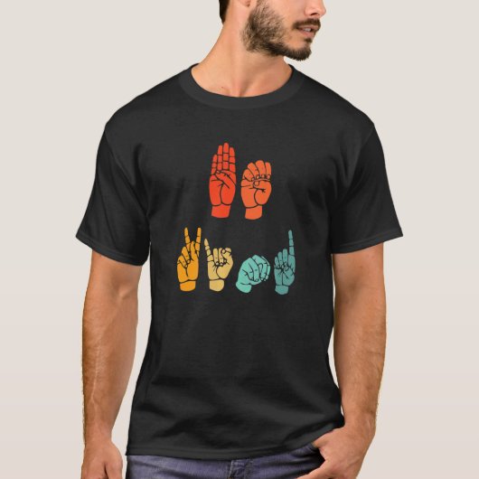 Be Kind Hand Signal SIgn Language Unity Day Anti B T-shirt (Voorkant)
