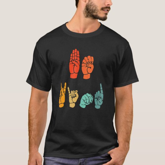Be Kind Hand Signal SIgn Language Unity Day Anti B T-shirt (Voorkant)