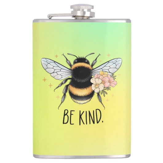 Be Kind Honey Bee Clipart-57650 Heupfles (Voorkant)