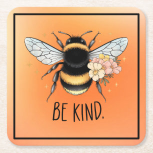 Be Kind Honey Bee Clipart-57650 Kartonnen Onderzetters