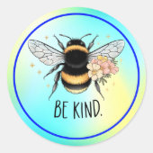 Be Kind Honey Bee Clipart-57650 Ronde Sticker (Voorkant)