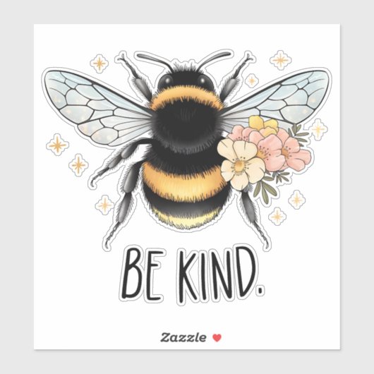 Be Kind Honey Bee Clipart-57650 Sticker (Vel)