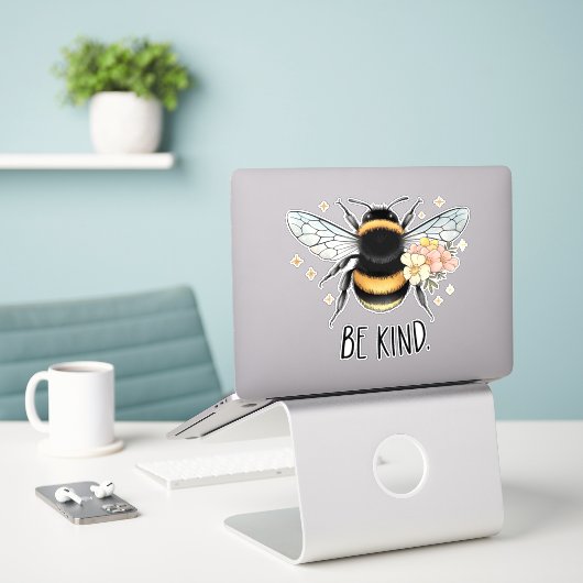 Be Kind Honey Bee Clipart-57650 Sticker (Laptop op bureau)