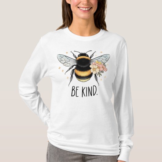 Be Kind Honey Bee Clipart-57650 T-shirt (Voorkant)