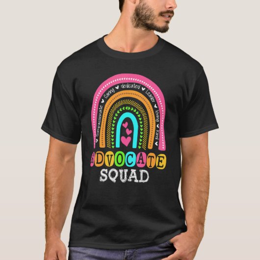 Be Kind Include Autism Advocate Squad Speacher T-shirt (Voorkant)