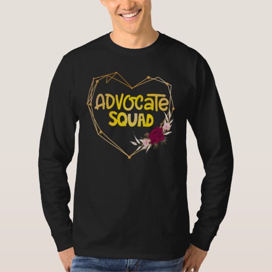Be Kind Include Autism Advocate Squad Speacher T-shirt (Voorkant)
